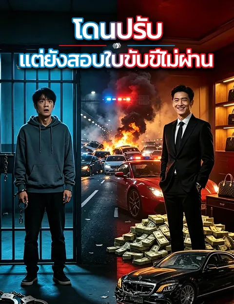 โดนปรับ แต่ยังสอบใบขับขี่ไม่ผ่าน ซับไทย